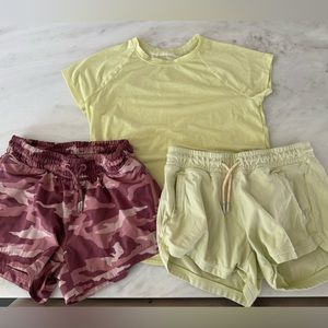 2 pair Athleta girl shorts